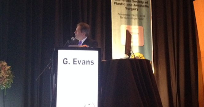 Dr. Gregory Evans Speaks at Israeli Plastic Surgery Society Meeting